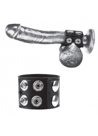 Ремень на член и мошонку 1.5  Cock Ring With Ball Strap - BlueLine - купить с доставкой в Сергиевом Посаде