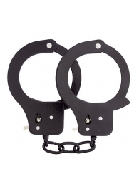 Чёрные наручники из листового металла BONDX METAL CUFFS BLACK - Dream Toys - купить с доставкой в Сергиевом Посаде