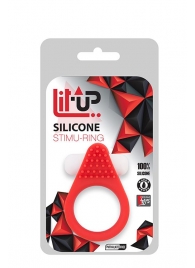 Красное эрекционное кольцо LIT-UP SILICONE STIMU RING 1 RED - Dream Toys - в Сергиевом Посаде купить с доставкой