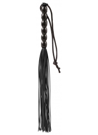 Чёрная мини-плеть из резины Rubber Mini Whip - 22 см. - Blush Novelties - купить с доставкой в Сергиевом Посаде