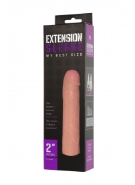 Насадка-удлинитель Extension sleeve телесного цвета - 18,5 см. - Sitabella - в Сергиевом Посаде купить с доставкой