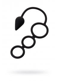 Тройное эрекционное кольцо с анальным хвостом Drop S-size - Erotist Adult Toys - в Сергиевом Посаде купить с доставкой