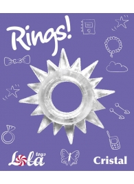 Прозрачное эрекционное кольцо Rings Cristal - Lola Games - в Сергиевом Посаде купить с доставкой