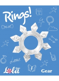 Прозрачное эрекционное кольцо Rings Gear - Lola Games - в Сергиевом Посаде купить с доставкой