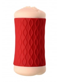 Двухсторонний мастурбатор JOS  NADIN в красном цилиндре - JOS - в Сергиевом Посаде купить с доставкой