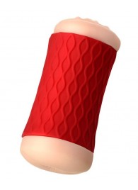 Двухсторонний мастурбатор JOS  NADIN в красном цилиндре - JOS - в Сергиевом Посаде купить с доставкой