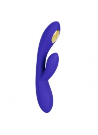 Фиолетовый вибратор с функцией электростимуляции Intimate E-Stimulator Dual Wand - 21,5 см. - California Exotic Novelties - купить с доставкой в Сергиевом Посаде