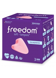 Женские гигиенические тампоны без веревочки FREEDOM normal - 3 шт. - Freedom - купить с доставкой в Сергиевом Посаде