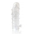 Закрытая прозрачная рельефная насадка Crystal sleeve - 13 см. - Erowoman-Eroman - в Сергиевом Посаде купить с доставкой