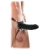 Чёрный полый страпон 7  Silicone Hollow Strap-On - 18 см. - Pipedream - купить с доставкой в Сергиевом Посаде