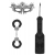 Черный игровой набор Introductory Bondage Kit №4 - Shots Media BV - купить с доставкой в Сергиевом Посаде