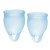 Набор голубых менструальных чаш Feel confident Menstrual Cup - Satisfyer - купить с доставкой в Сергиевом Посаде