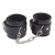 Черные оковы на ноги Obey Me Leather Ankle Cuffs - Chisa - купить с доставкой в Сергиевом Посаде