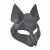 Серая маска Wolf с клепками - Sitabella - купить с доставкой в Сергиевом Посаде
