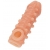 Телесная закрытая насадка с шариками Cock Sleeve Size S - 13,8 см. - KOKOS - в Сергиевом Посаде купить с доставкой