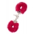 Металлические наручники с красной меховой опушкой METAL HANDCUFF WITH PLUSH RED - Dream Toys - купить с доставкой в Сергиевом Посаде