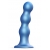 Голубая насадка Strap-On-Me Dildo Plug Balls size S - Strap-on-me - купить с доставкой в Сергиевом Посаде
