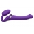 Фиолетовый безремневой вибрострапон Vibrating Bendable Strap-On - size L - Strap-on-me - купить с доставкой в Сергиевом Посаде