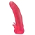 Розовая насадка для страпона с клиторальными лепестками - 18,5 см. - LOVETOY (А-Полимер) - купить с доставкой в Сергиевом Посаде