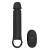 Черная насадка-удлинитель с вибрацией Vibrating Extender With Remote - Dream Toys - в Сергиевом Посаде купить с доставкой