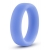 Голубое люминесцентное кольцо Silicone Glo Cock Ring - Blush Novelties - в Сергиевом Посаде купить с доставкой