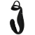 Черное эрекционное кольцо со стимуляцией промежности и анальной пробкой Cock Ring with RC Prostate Plug - Orion - в Сергиевом Посаде купить с доставкой