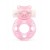 Розовое эрекционное виброкольцо в форме мишки - 1137 - в Сергиевом Посаде купить с доставкой