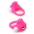 Розовое эрекционное кольцо с щеточкой LIT-UP SILICONE STIMU RING 5 - Dream Toys - в Сергиевом Посаде купить с доставкой
