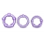 Набор из 3 фиолетовых эрекционных колец Stay Hard Beaded Cockrings - Blush Novelties - в Сергиевом Посаде купить с доставкой