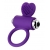 Фиолетовое виброкольцо с ресничками JOS PERY - JOS - в Сергиевом Посаде купить с доставкой
