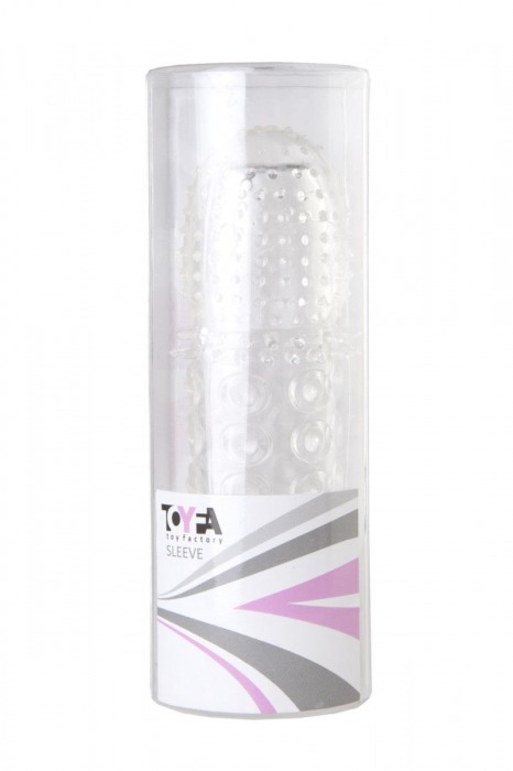 Прозрачная закрытая гелевая насадка - 13,5 см. - Toyfa Basic - в Сергиевом Посаде купить с доставкой