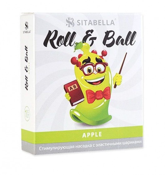 Стимулирующий презерватив-насадка Roll   Ball Apple - Sitabella - купить с доставкой в Сергиевом Посаде