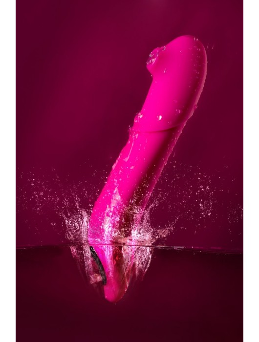 Розовый стимулятор с пульсацией и вакуум-волновой стимуляцией JOS Oscar - 20,5 см. - JOS