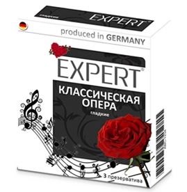 Гладкие презервативы Expert  Классическая опера  - 3 шт. - Expert - купить с доставкой в Сергиевом Посаде