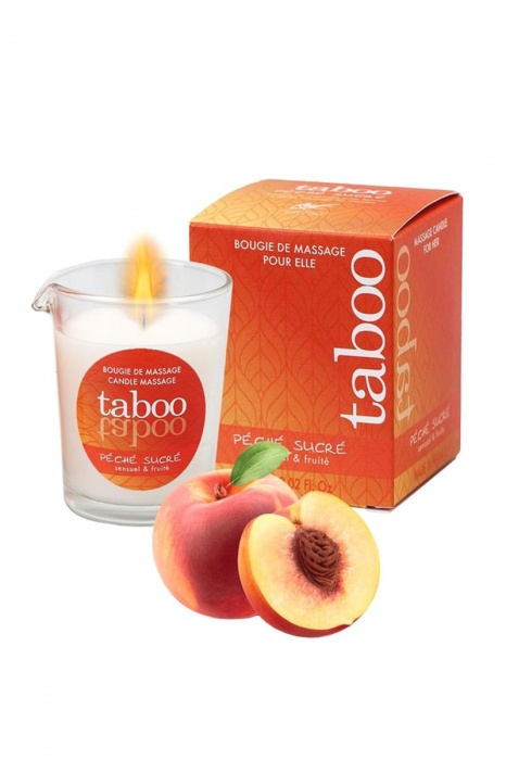 Массажное аромамасло с афродизиаками для женщин RUF Taboo Peche sucre - 60 гр. - RUF - купить с доставкой в Сергиевом Посаде
