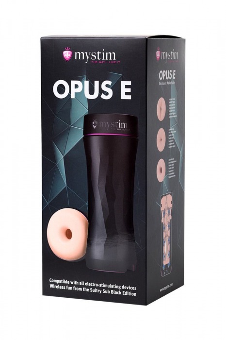 Мастурбатор-анус Opus E Donut с возможностью подключения электростимуляции - MyStim - купить с доставкой в Сергиевом Посаде