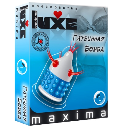 Презерватив LUXE Maxima  Глубинная бомба  - 1 шт. - Luxe - купить с доставкой в Сергиевом Посаде