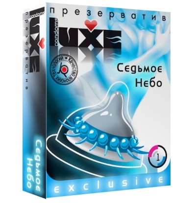 Презерватив LUXE  Exclusive  Седьмое небо  - 1 шт. - Luxe - купить с доставкой в Сергиевом Посаде