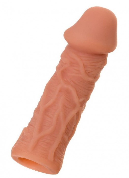 Телесная реалистичная насадка KOKOS Extreme Sleeve 05 с дополнительной стимуляцией - 12,7 см. - KOKOS - в Сергиевом Посаде купить с доставкой