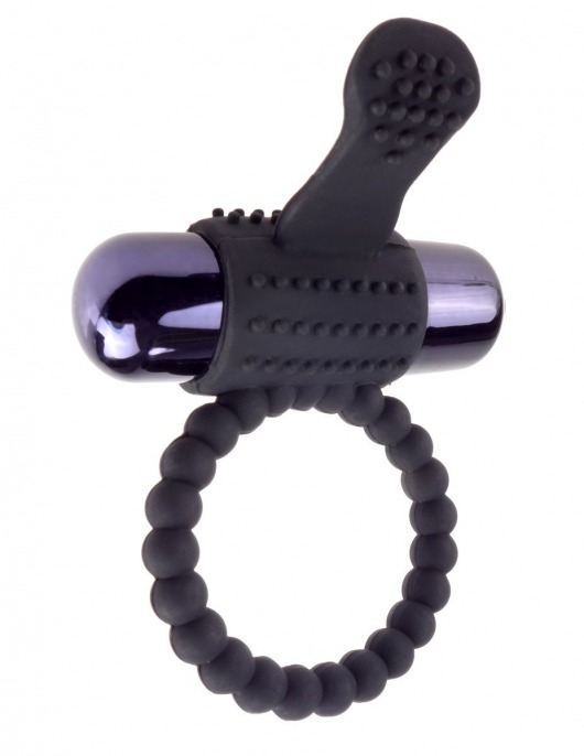 Черное эрекционное виброкольцо Vibrating Silicone Super Ring - Pipedream - в Сергиевом Посаде купить с доставкой