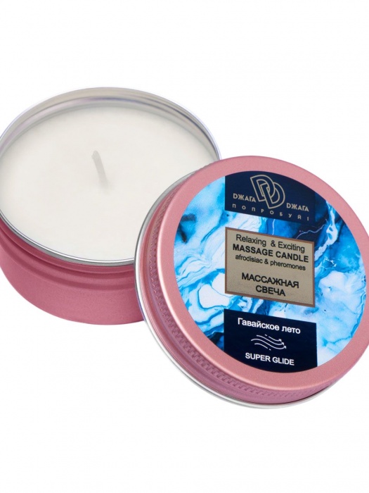 Массажная свеча  Гавайское лето - БиоМед - купить с доставкой в Сергиевом Посаде