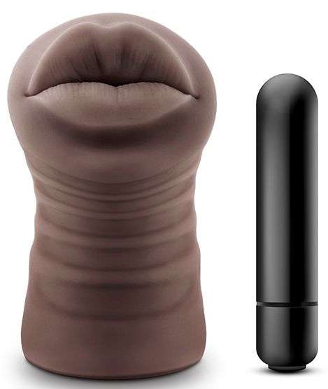 Коричневый мастурбатор-ротик Renee - Blush Novelties - в Сергиевом Посаде купить с доставкой