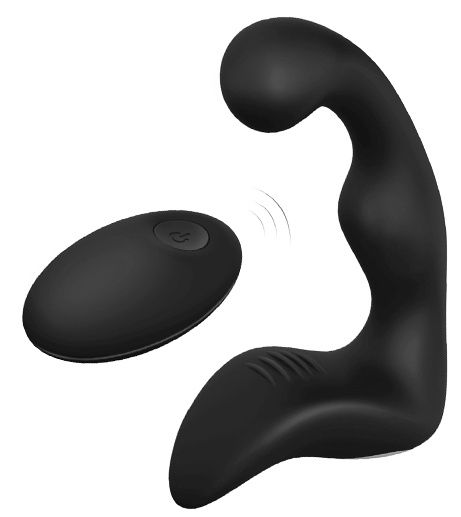 Черный вибромассажер простаты REMOTE BOOTY PLEASER - Dream Toys - в Сергиевом Посаде купить с доставкой