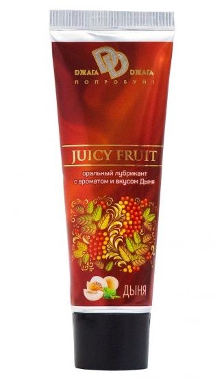 Интимный съедобный лубрикант JUICY FRUIT с ароматом дыни - 30 мл. - БиоМед - купить с доставкой в Сергиевом Посаде