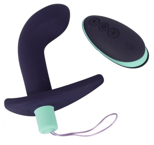 Темно-фиолетовый вибростимулятор простаты с пультом ДУ Remote Controlled Prostate Plug - Orion - в Сергиевом Посаде купить с доставкой