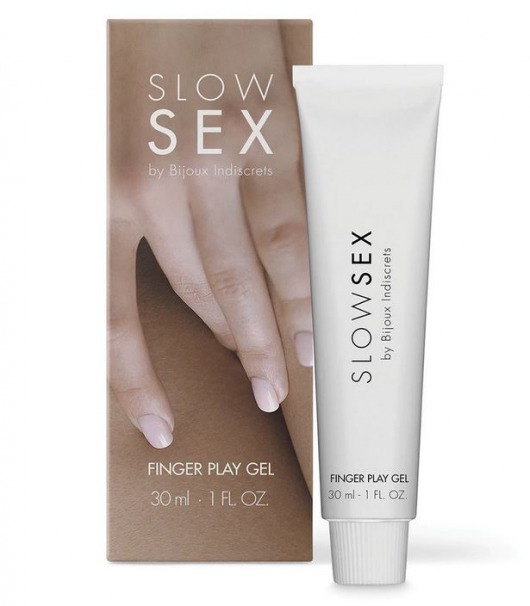 Гель для мастурбации с ароматом кокоса Slow Sex Finger Play Gel - 30 мл. - Bijoux Indiscrets - купить с доставкой в Сергиевом Посаде