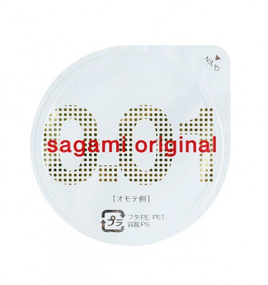 Супертонкий презерватив Sagami Original 0.01 - 1 шт. - Sagami - купить с доставкой в Сергиевом Посаде