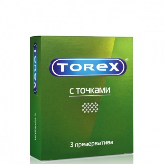 Текстурированные презервативы Torex  С точками  - 3 шт. - Torex - купить с доставкой в Сергиевом Посаде