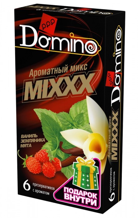 Ароматизированные презервативы DOMINO  Ароматный микс  - 6 шт. - Domino - купить с доставкой в Сергиевом Посаде