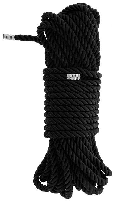 Черная веревка для бондажа BONDAGE ROPE - 10 м. - Dream Toys - купить с доставкой в Сергиевом Посаде